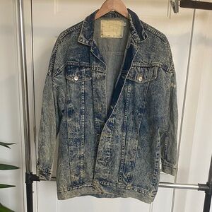 Acid Wash Blue Denim Jacket